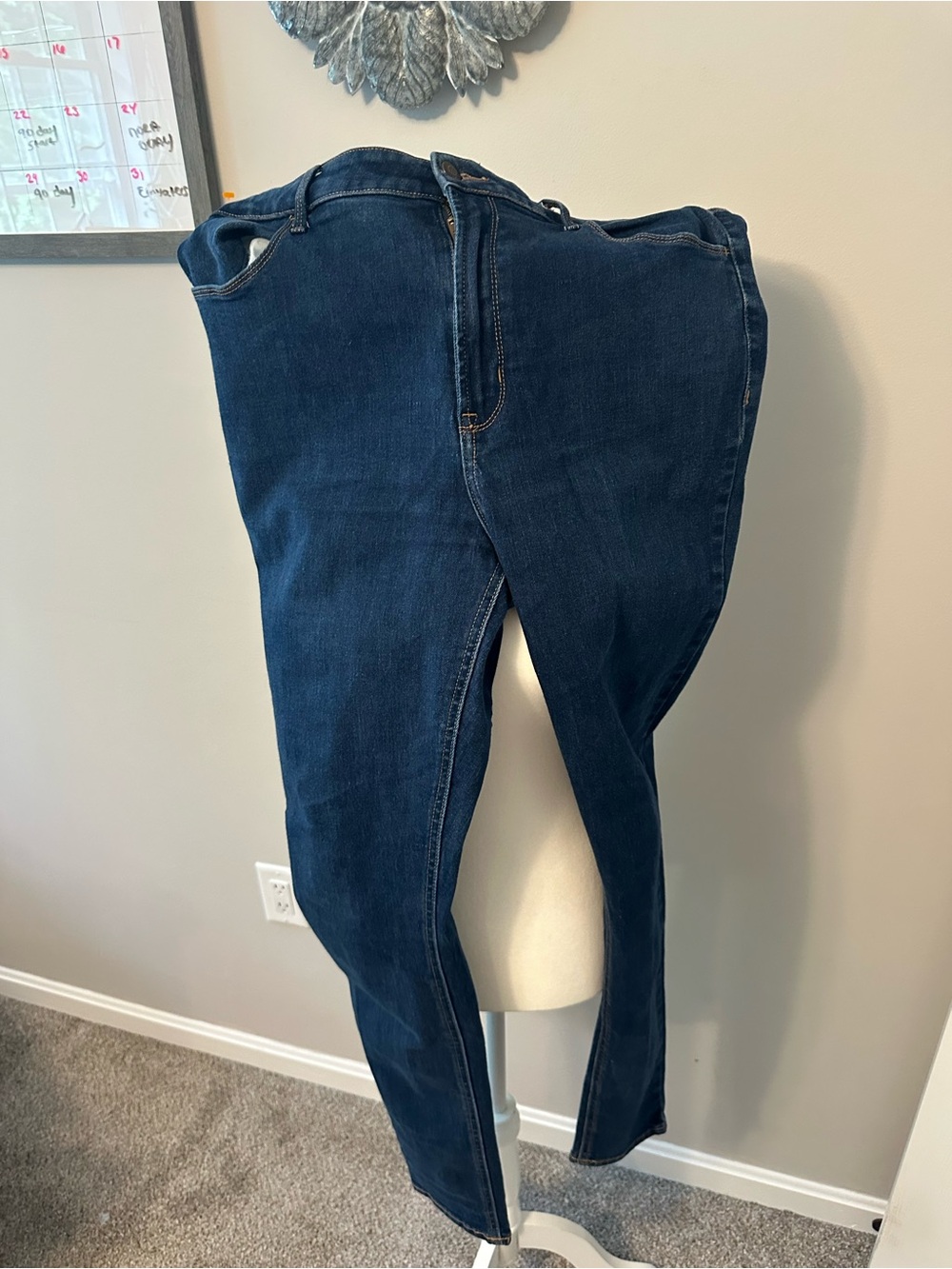 Old Navy Light Blue High-Rise Super Skinny Jeans